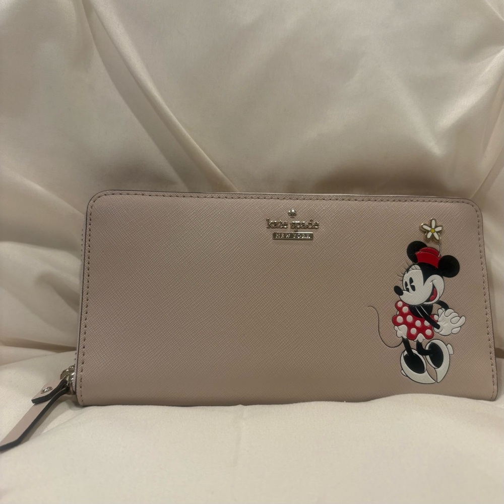 Kate Spade New York X Disney Minnie Mouse Collection Continental Wallet EUC